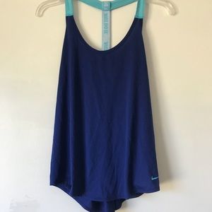 Nike dri-fit Elastika royal blue workout tank top